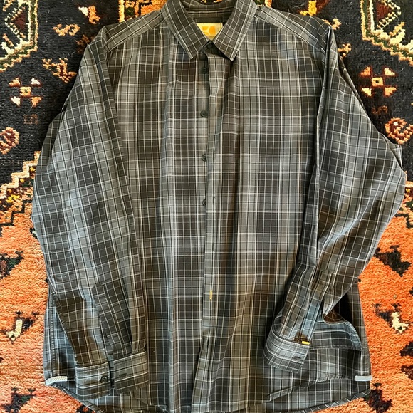 COPY - Hugo Boss - Boss Orange - Grey & Blue plaid - XXL - Picture 2 of 5